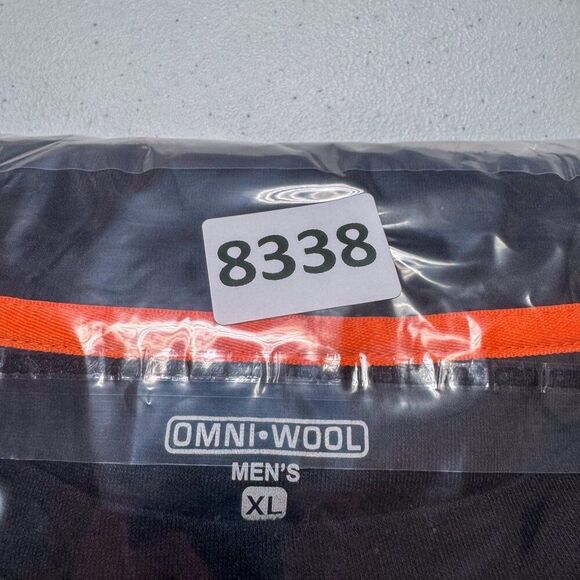 Omni Wool Shirt Mens XL Black Base Layer Wool Blend Outdoors Hunting Fishing Run - Picture 13 of 13